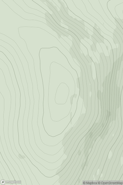 Thumbnail image for Carn Mor [Pitlochry to Braemar & Blairgowrie] [NO110750] showing contour plot for surrounding peak